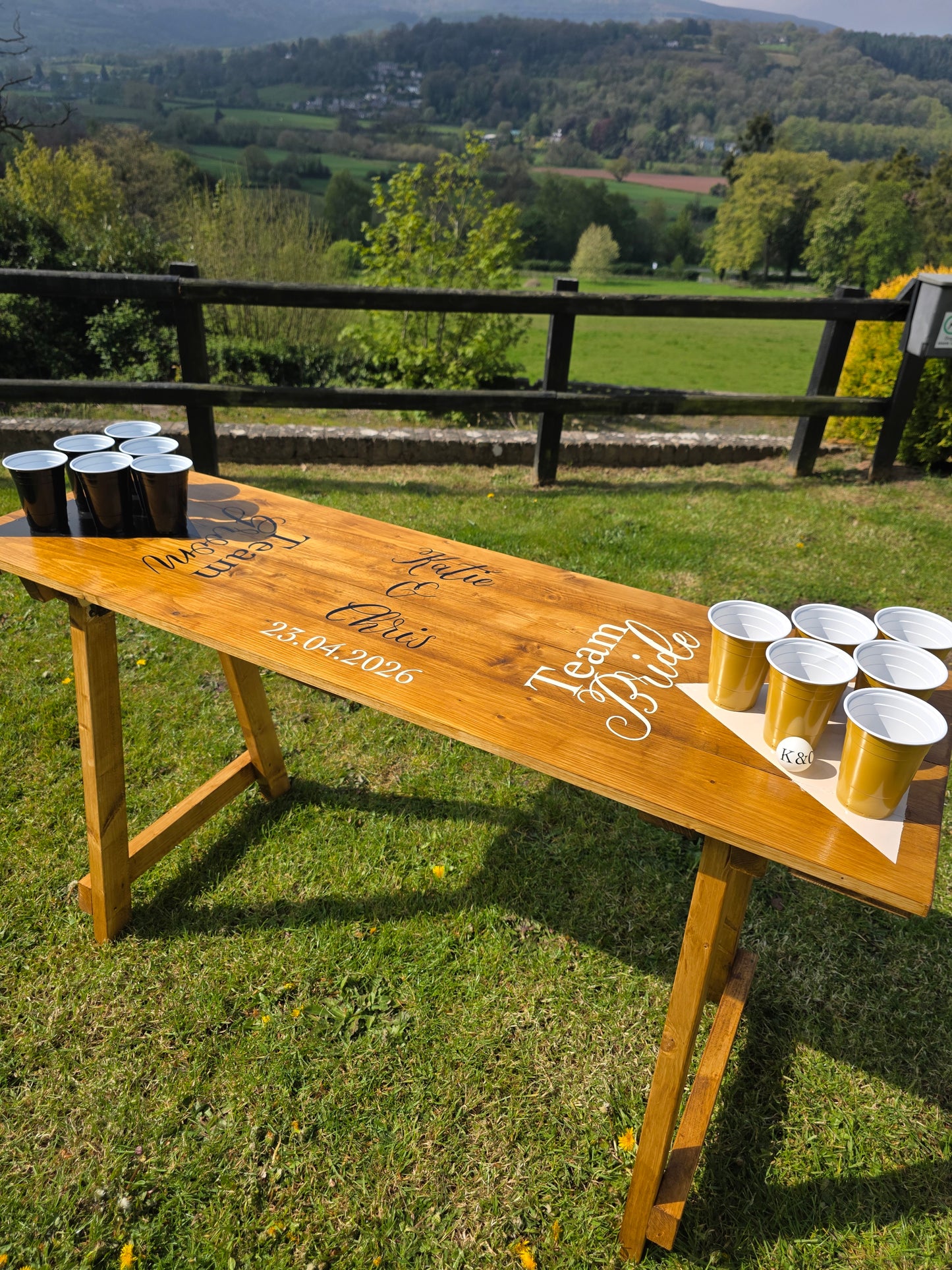 Beer pong table Game For Event, Wedding & Party Hire