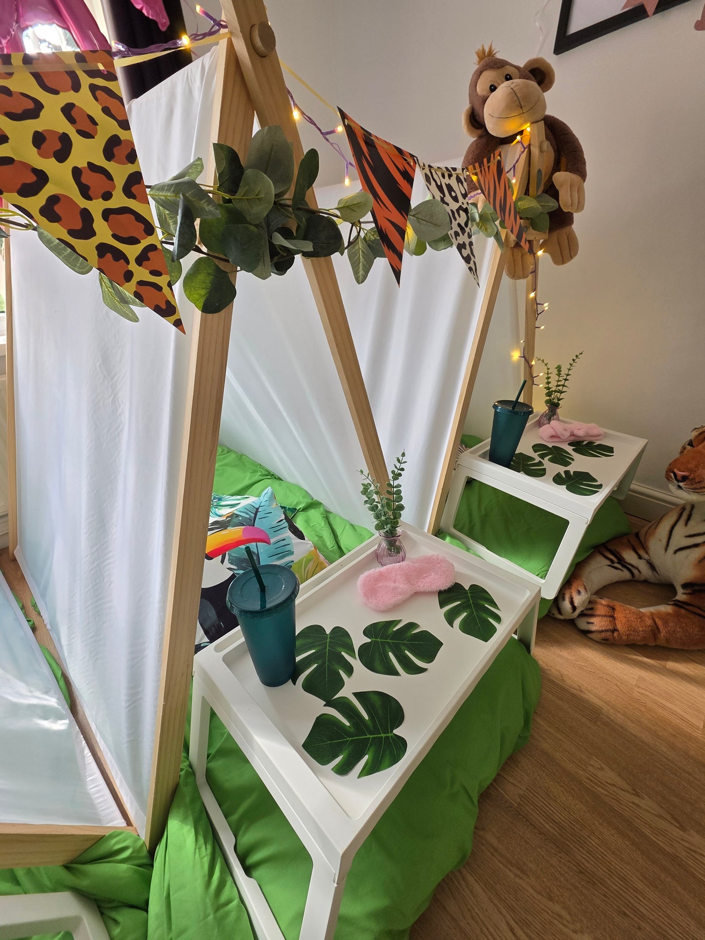 Safari indoor Tepee sleepover party package
