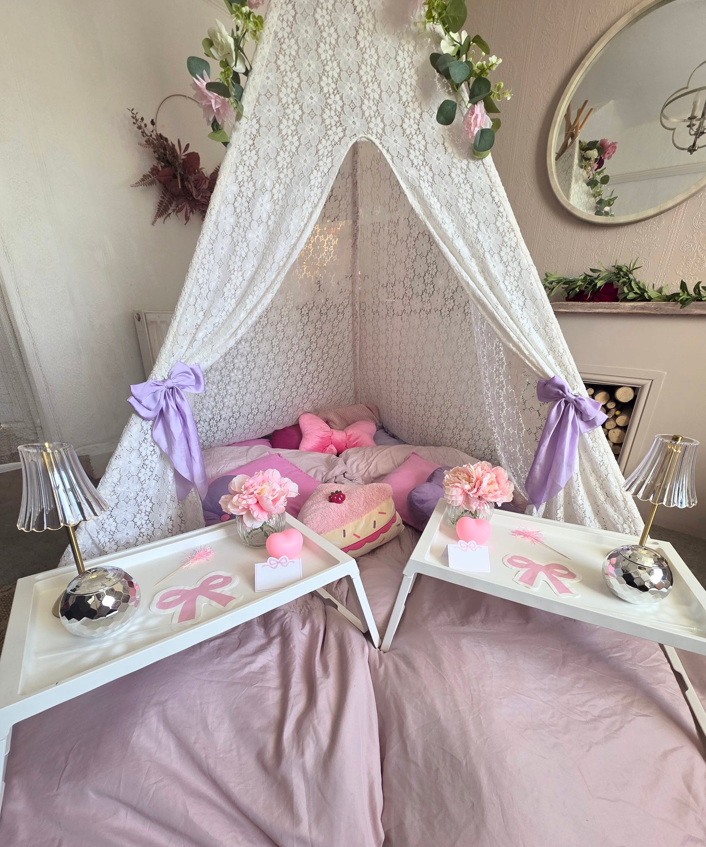 Bestie theme Indoor Tepee sleepover party package