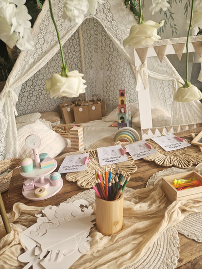 VIP Childrens Tepee Entertainment Corner Party, Wedding & Event Hire