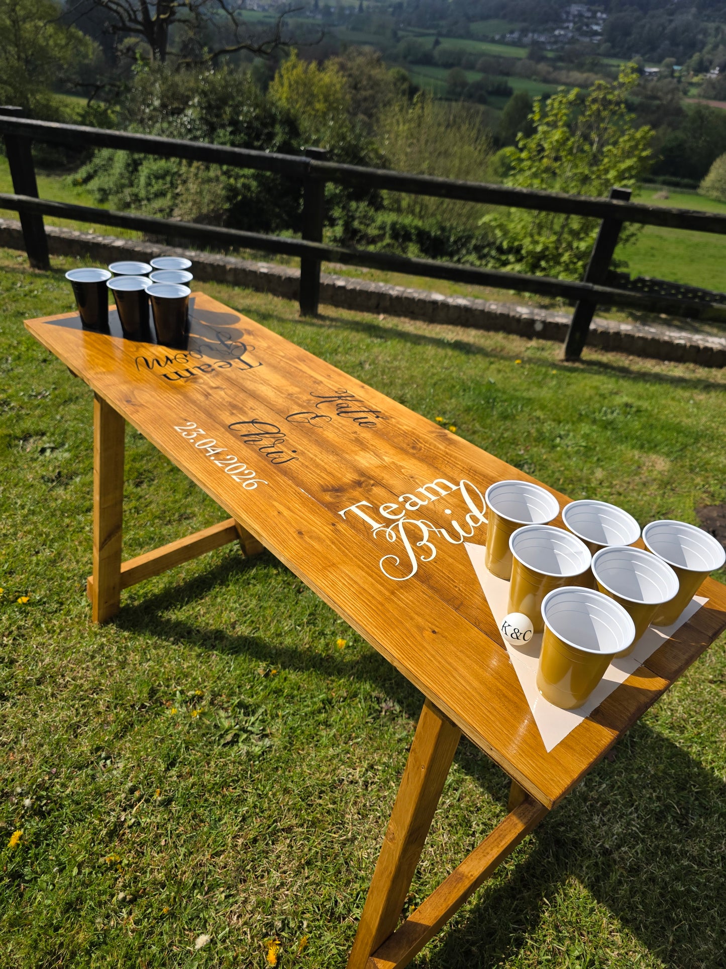 Beer pong table Game For Event, Wedding & Party Hire