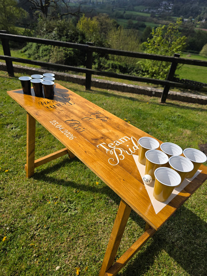 Beer pong table Game For Event, Wedding & Party Hire