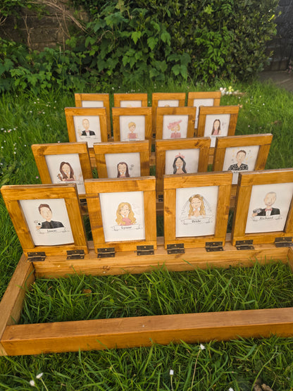 Guest Who illustrated experience - Giant Guess Who illustrated Personalised Game Event, Wedding & Party Hire