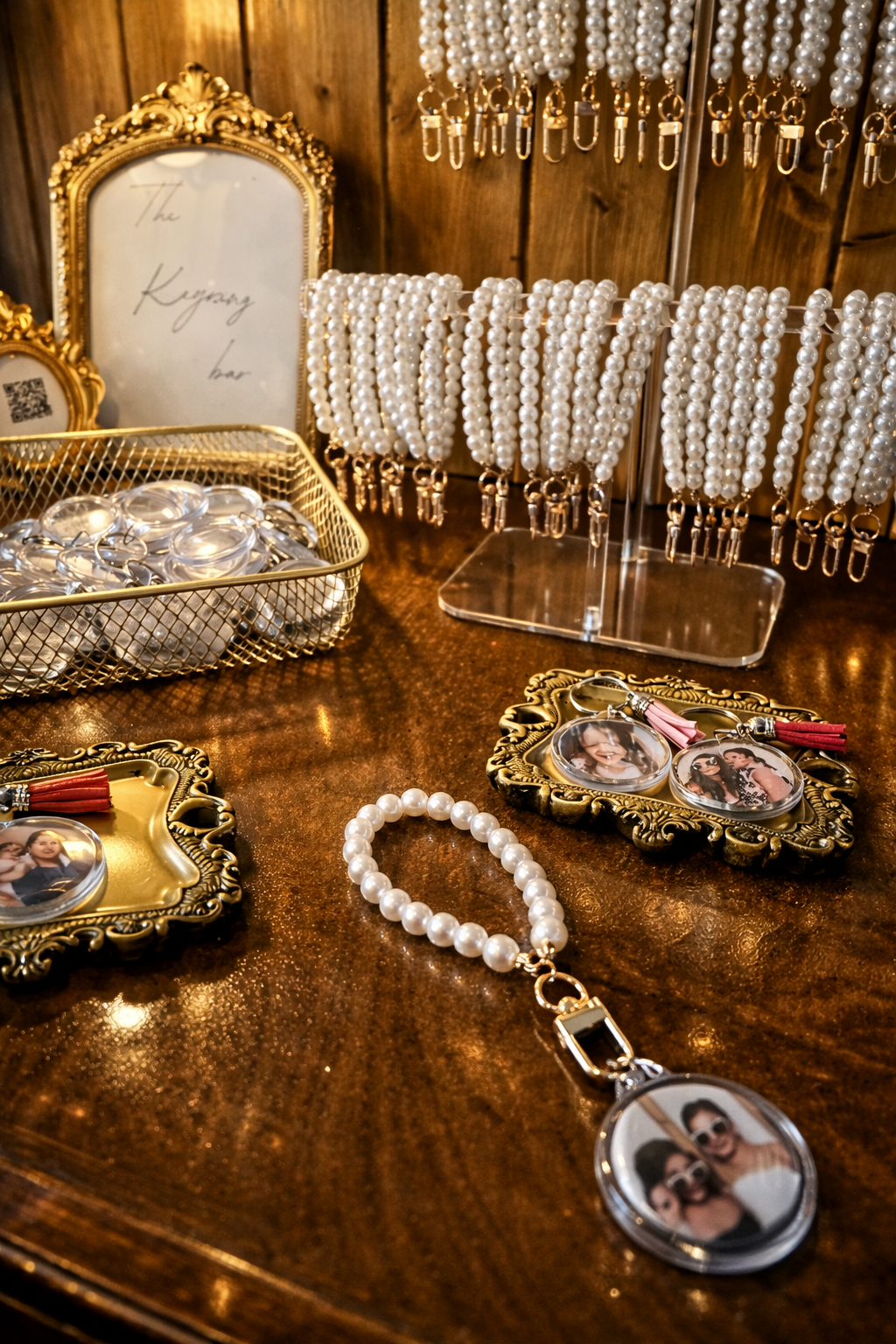 The Keyring bar, Diy keyring favour station- Wedding, Party Event Hire