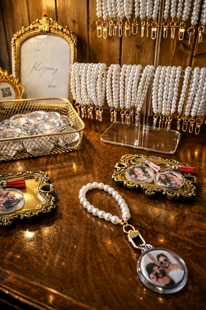 The Keyring bar, Diy keyring favour station- Wedding, Party Event Hire