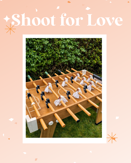 Shoot for Love football table Game For Event, Wedding & Party Hire