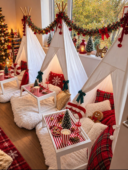 Magical Christmas Tepee sleepover party package