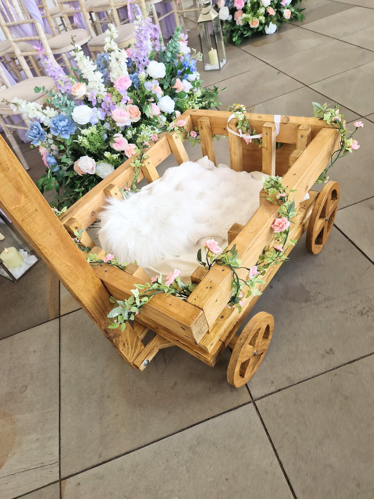 Wedding Wagon, children's mini cart, dog wagon for weddings and events