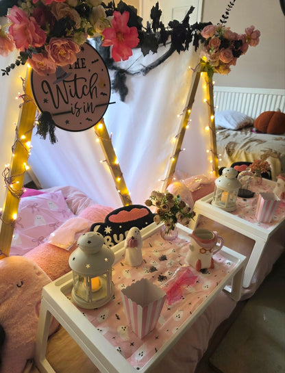 Too cute to spook Indoor Tepee sleepover party package