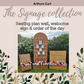 Signage Collection Package: Event, Wedding, Party Hire seating plan, welcome sign and order of the day sign