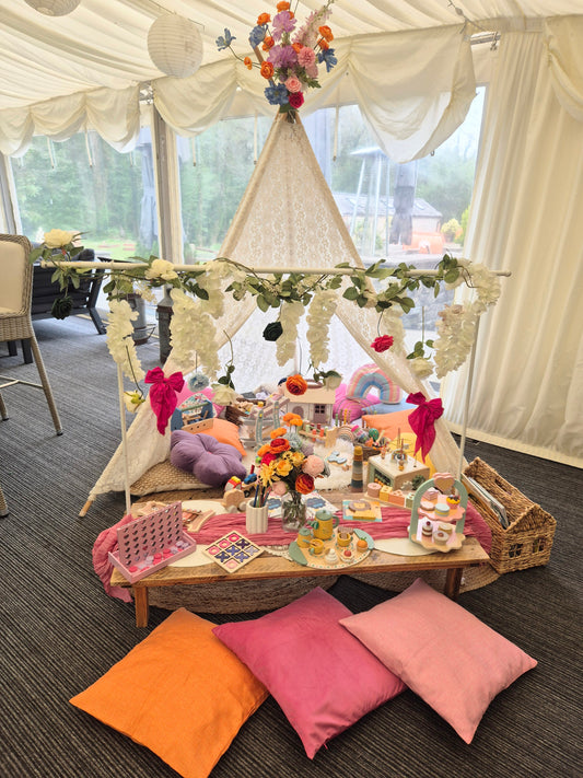 VIP Childrens Tepee Entertainment Corner Party, Wedding & Event Hire