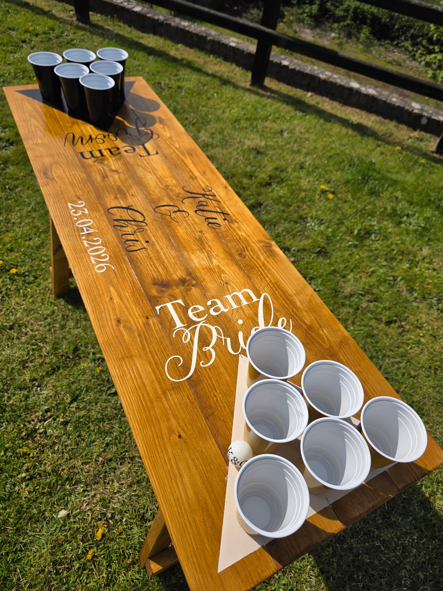Beer pong table Game For Event, Wedding & Party Hire