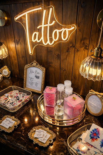 Tattoo bar, Diy temporary tattoo bar- Wedding, Party Event Hire