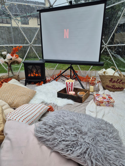 Luxury Igloo Geo-Dome Hire South Wales - Outdoor Cinema Experience Fully Dressed to your theme