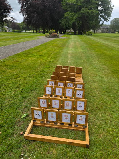 Guest Who illustrated experience - Giant Guess Who illustrated Personalised Game Event, Wedding & Party Hire