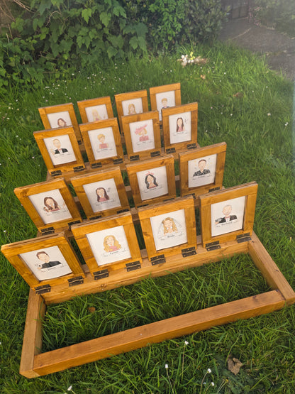 Guest Who illustrated experience - Giant Guess Who illustrated Personalised Game Event, Wedding & Party Hire