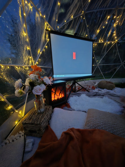 Luxury Igloo Geo-Dome Hire South Wales - Outdoor Cinema Experience Fully Dressed to your theme