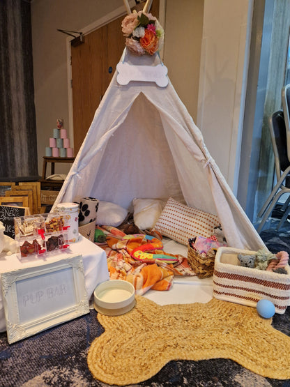 Pup corner - Dog Teepe for Wedding and Event Hire