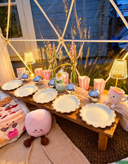 JellyCat Luxury Igloo Geo-Dome Hire South Wales - Sleepover party