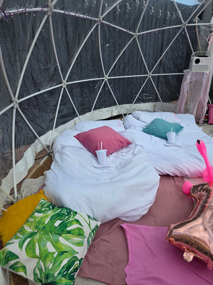 Good vibes Love Island Luxury Igloo Geo-Dome Hire South Wales - Sleepover party