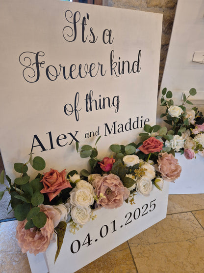 Signage Offer Package: Event, Wedding, Party Hire seating plan & welcome sign