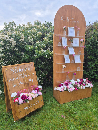 Signage Collection Package: Event, Wedding, Party Hire seating plan, welcome sign and order of the day sign