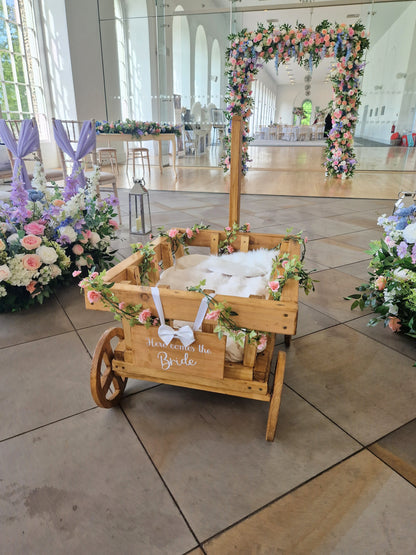 Wedding Wagon, children's mini cart, dog wagon for weddings and events