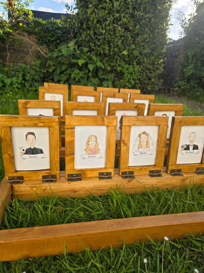 Guest Who illustrated experience - Giant Guess Who illustrated Personalised Game Event, Wedding & Party Hire
