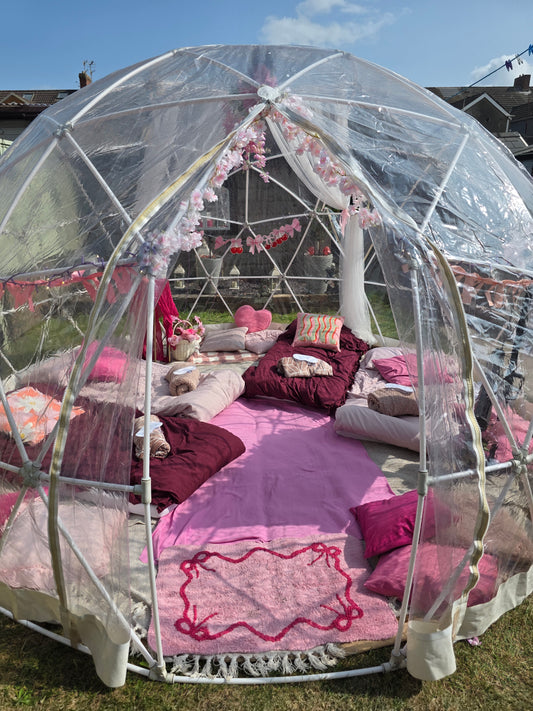 Very Cherry Luxury Igloo Geo-Dome Hire South Wales - Sleepover party