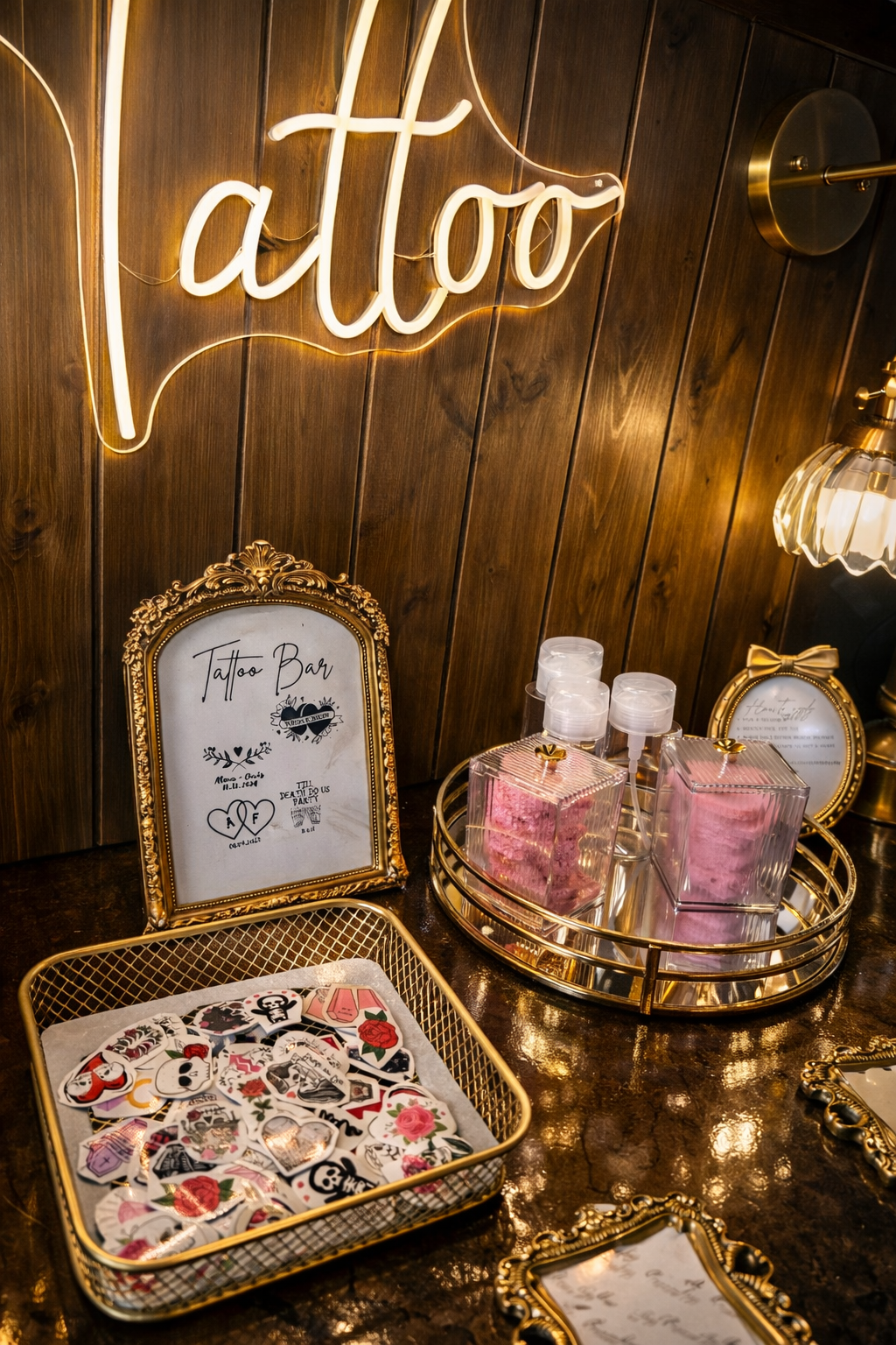Tattoo bar, Diy temporary tattoo bar- Wedding, Party Event Hire
