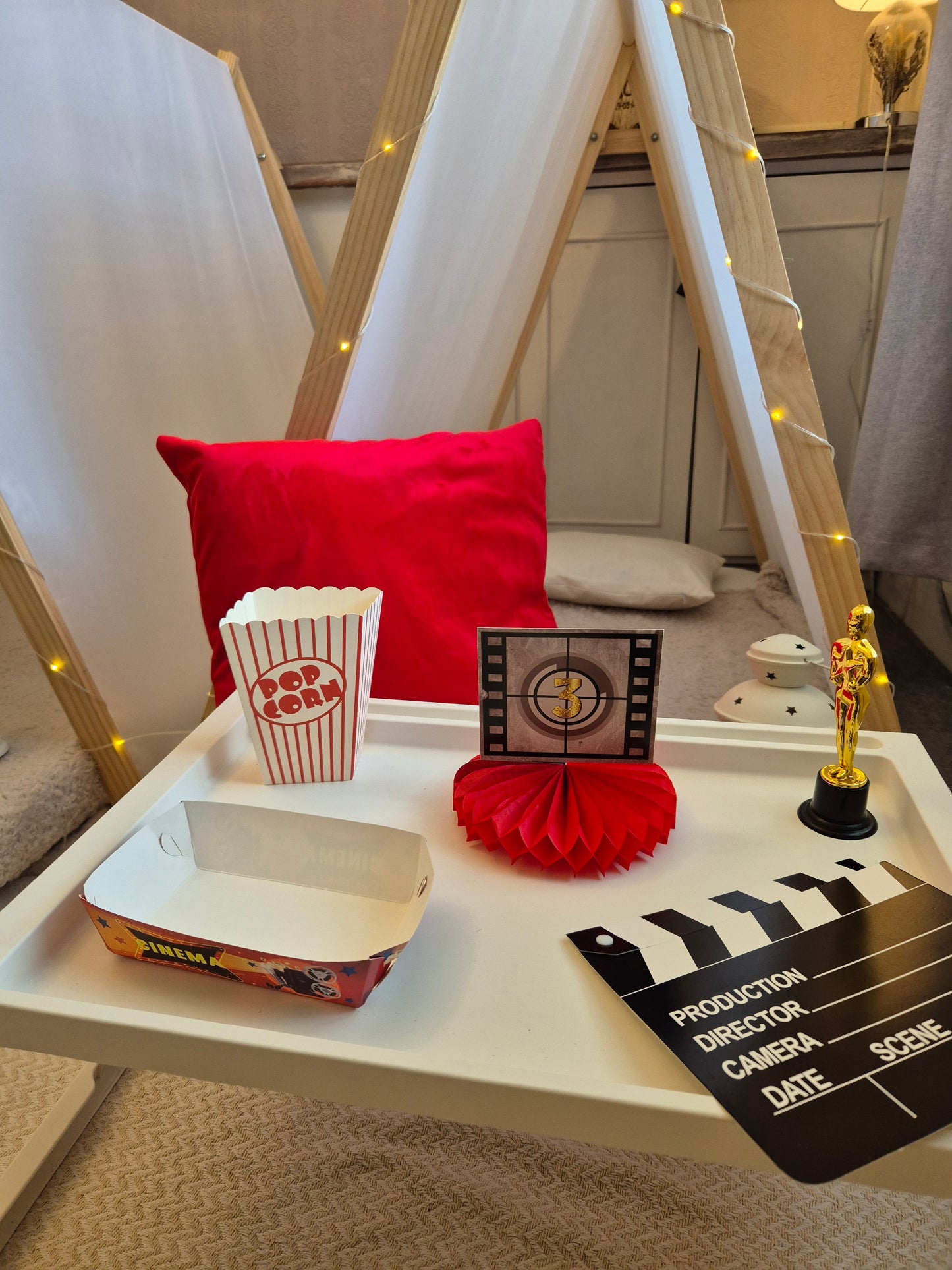 Movie night indoor Tepee sleepover party package