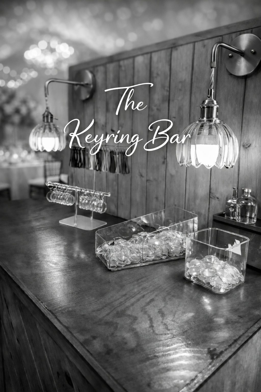 The Keyring bar, Diy keyring favour station- Wedding, Party Event Hire