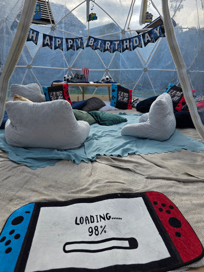 Gamer theme Luxury Igloo Geo-Dome Hire South Wales - Sleepover party
