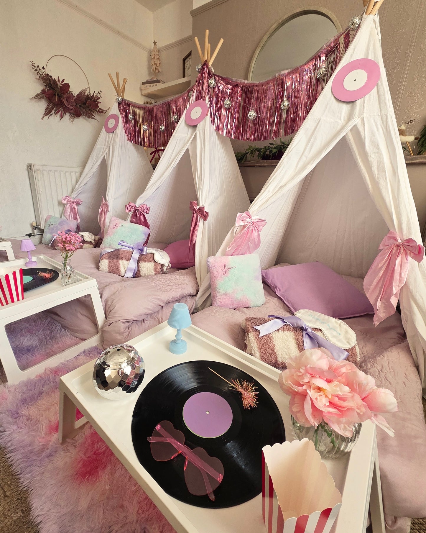 Swiftie theme Indoor Tepee sleepover party package