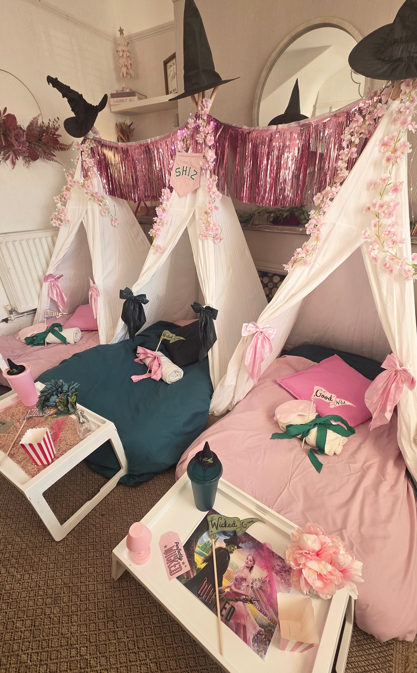 WICKED theme Indoor Tepee sleepover party package