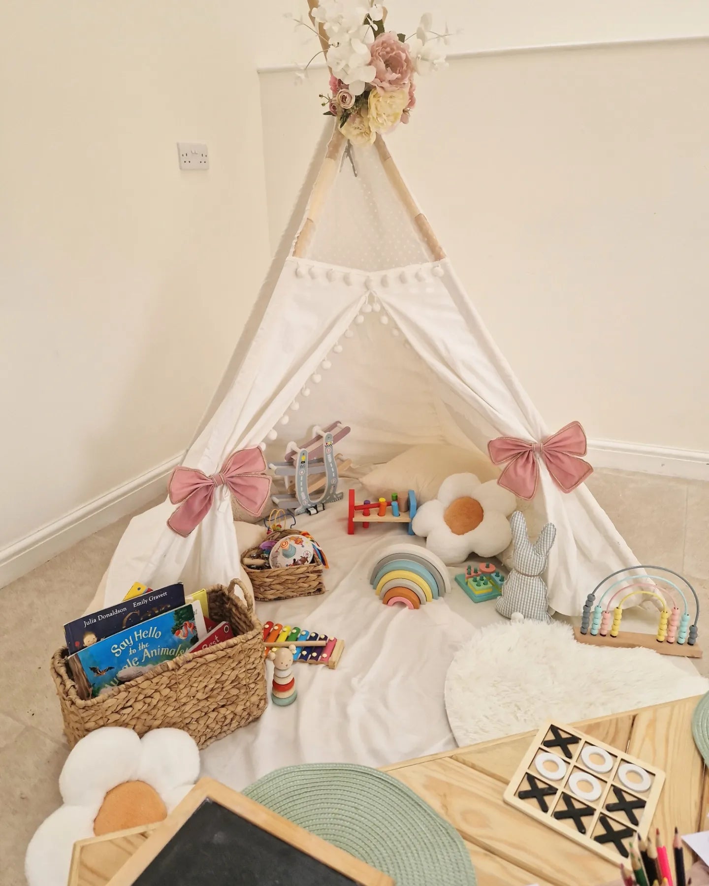 Children's Tepee Entertainment Corner for Party or Event Hire