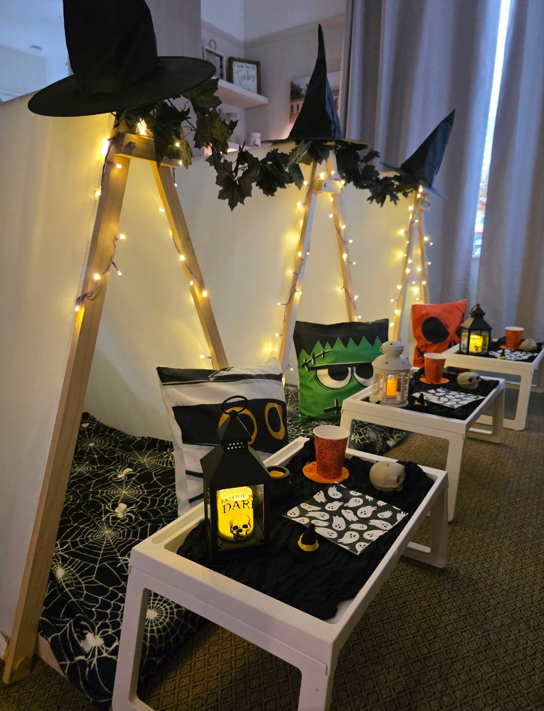 Spooky nights Indoor Tepee sleepover party package