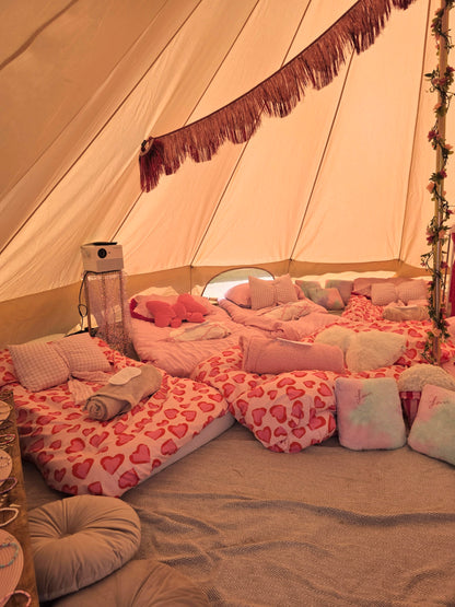 Luxury Bell Tent Sleepover Cinema Hire South Wales - Sleepover party