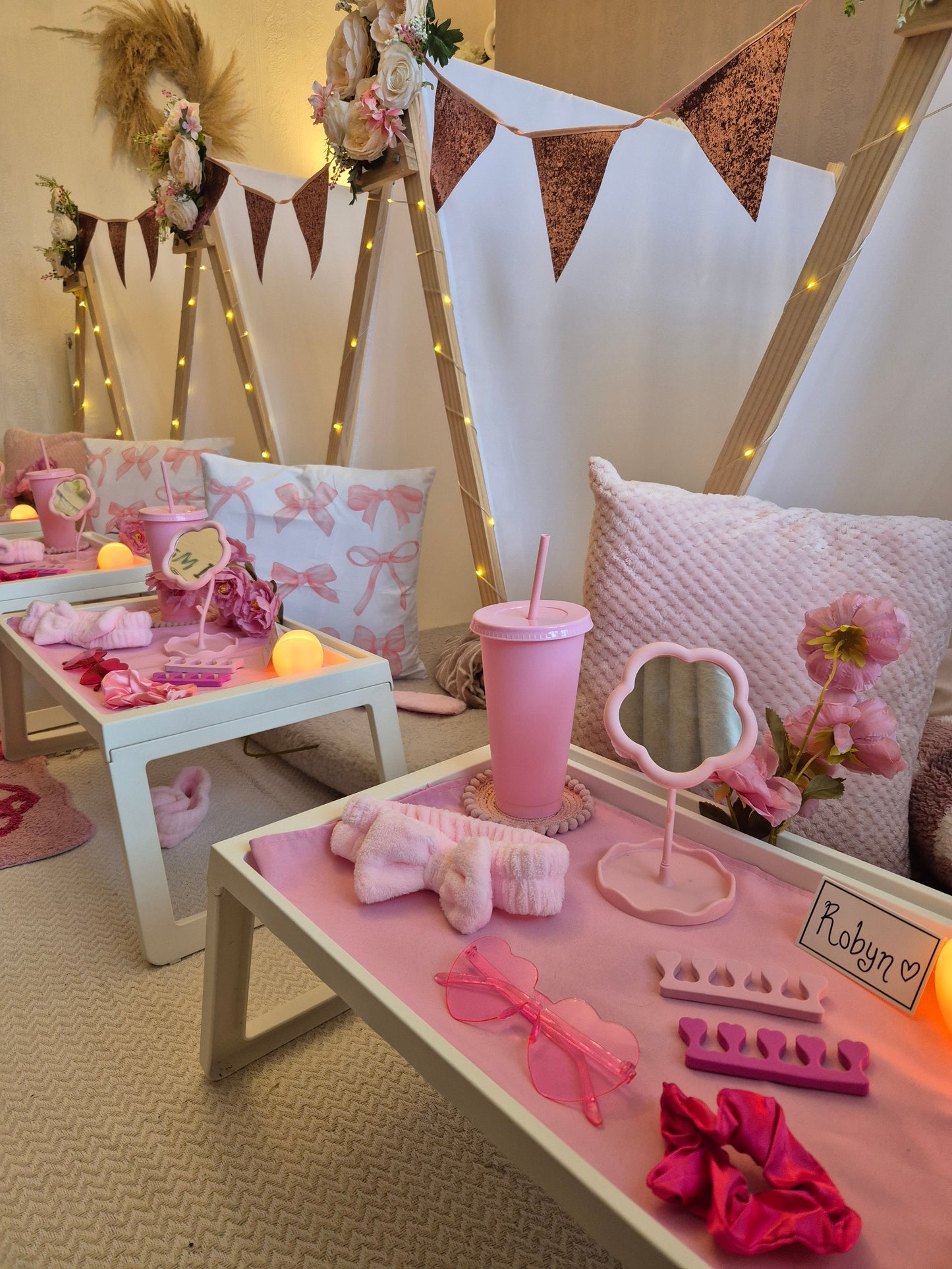 Pamper Slumber indoor Tepee sleepover party package