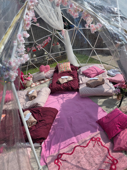 Very Cherry Luxury Igloo Geo-Dome Hire South Wales - Sleepover party
