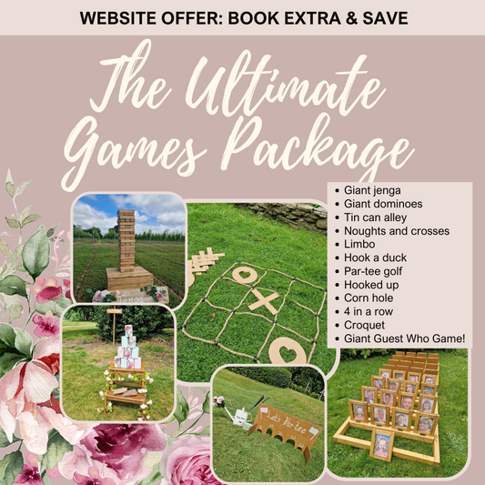 The Ultimate Games Package for Wedding, Events & Party Hire